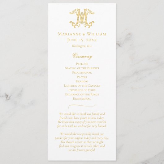 EDITABLE FARBEN WM Monogram MW Monogram Program Programm (Vorderseite)