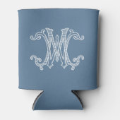 EDITABLE FARBEN WM Monogramm MW Monogramm Gemütlic Dosenkühler (Vorderseite)