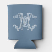 EDITABLE FARBEN WM Monogramm MW Monogramm Gemütlic Dosenkühler (Rückseite)