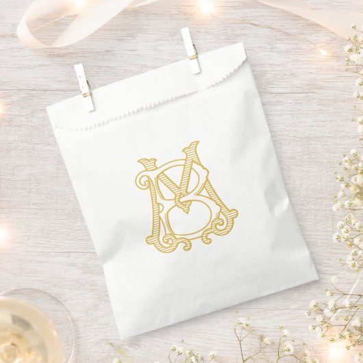 EDITABLE FARBMB Monogram BM Logo Fevor Bag Geschenktütchen (Ausgeschnitten)