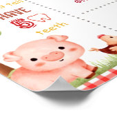 Editable Farm Birthday Milestone Poster Template (Ecke)