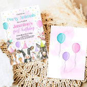 Editable Farm Girl Birthday Einladung, rosa Farm Einladung