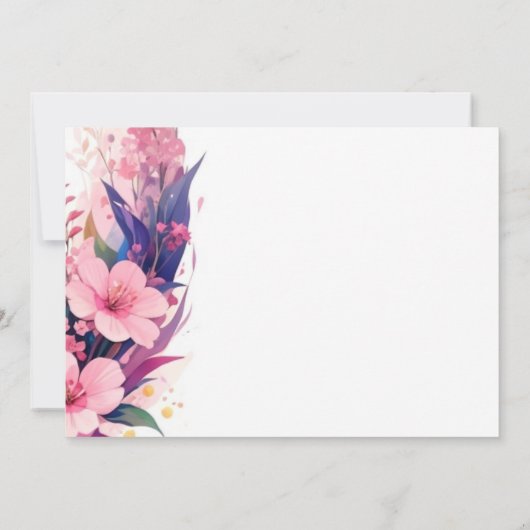 Editable Fawn Baby Dusche Einladung (Rückseite)