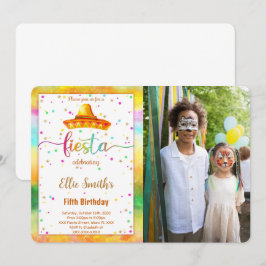 Editable Fiesta Birthday Foto Einladung