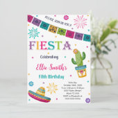 Editable Fiesta Einladung (Stehend Vorderseite)