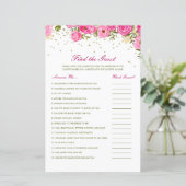 Editable Find the Guest Brautparty Game (Stehend Vorderseite)