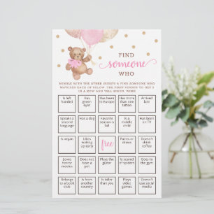 Editable Finden Sie jemanden, der Bingo Teddy Bär