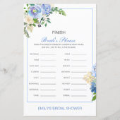 Editable finish Bride and Groom's Phrase Bridal (Vorderseite)