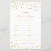 Editable finish Bride and Groom's Phrase Bridal (Vorderseite)