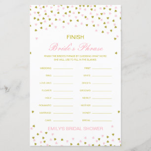 Editable finish Bride and Groom's Phrase Bridal