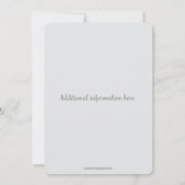 Editable First Birthday Party Invitation Einladung (Rückseite)