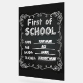 Editable First Day of School Sign Acrylschild (Winkel)