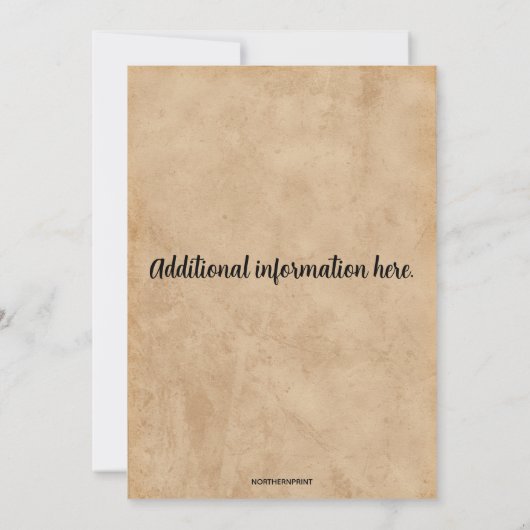 Editable Fish Fry Invasion Card Einladung (Rückseite)