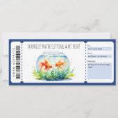 Editable Fish Gift Certificate für Fans Einladung (Vorderseite)