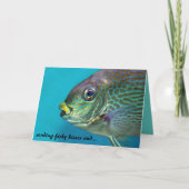 Editable Fishy Kisses Karte (Vorderseite)