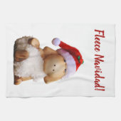 Editable Fleece Navidad Geschirrtuch (Horizontal)