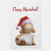 Editable Fleece Navidad Geschirrtuch (Vertikal)