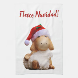 Editable Fleece Navidad Geschirrtuch