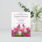 Editable Floral Bouquet Geburtstag Einladung (Stehend Vorderseite)