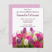 Editable Floral Bouquet Geburtstag Einladung (Vorne/Hinten)