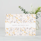 Editable Floral Confetti | Muttertagskarte (Stehend Vorderseite)