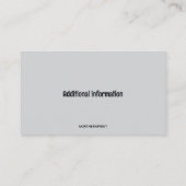 Editable Flute Flautist Visitenkarte (Rückseite)