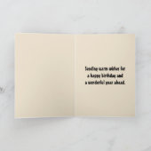 Editable Folk Art Bull und Blume Karte (Innenseite)