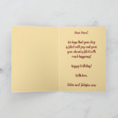 Editable Folk Art Iguana Karte (Innenseite)