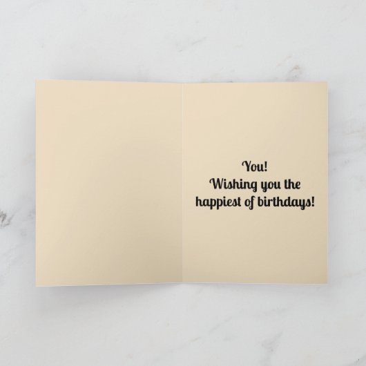 Editable Folk Art Owl and Blume Karte (Innenseite)