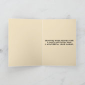 Editable Folk Art Peacock Karte (Innenseite)