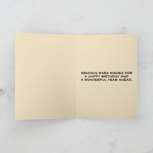 Editable Folk Art Peacock Karte (Innenseite)