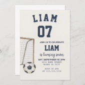 Editable Football Thema druckbar Einladung (Vorne/Hinten)