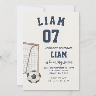 Editable Football Thema druckbar Einladung