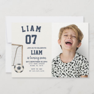Editable Football Thema druckbar Einladung