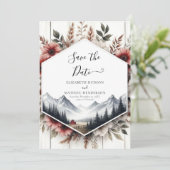 Editable Foto Barnyard Wedding Save The Date (Stehend Vorderseite)