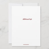 Editable Foto Floral Adoption Ankündigung (Rückseite)