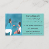 Editable Frauensprechtherapeutin Pathologin Visitenkarte (Vorderseite)