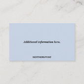 Editable Freelance Writer Visitenkarte (Rückseite)