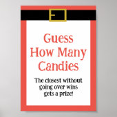 Editable Fun Christmas Game Sign Poster (Vorne)