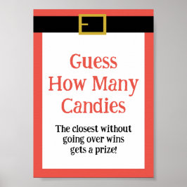 Editable Fun Christmas Game Sign Poster