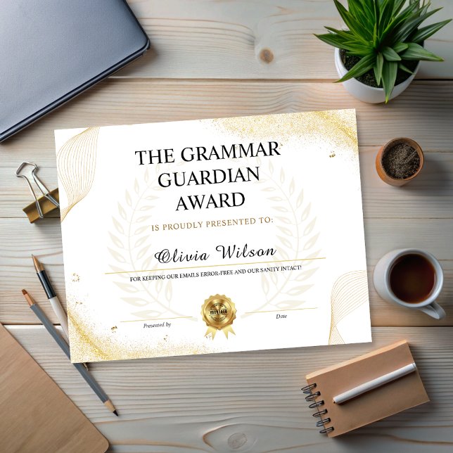 Editable Funny Employee Colleague Wertschätzung (Editable Funny Employee Colleagues Appreciation Award)