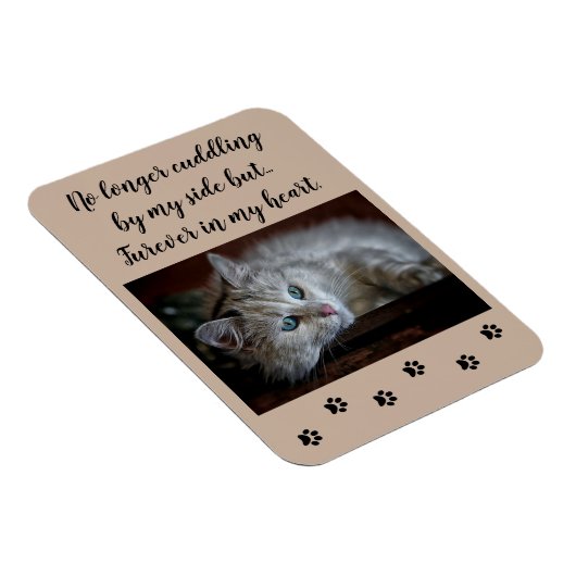 Editable Furever in meinem Herzen Magnet (Rechte Seite)