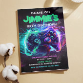 Editable Game on Birthday Party Einladung