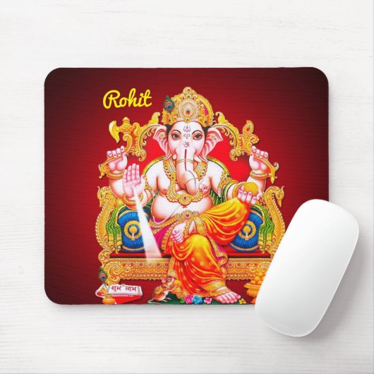 Editable Ganesh Mousepad (Mit Mouse)