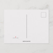 Editable Garden Blume Einladungspostkarte (Rückseite)