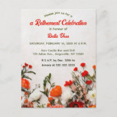 Editable Garden Blume Einladungspostkarte (Vorderseite)