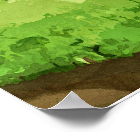 Editable Garening Peter the Rabbit Poster (Ecke)