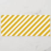 Editable Gelb des Abendessens der IOU Menükarte (Rückseite)