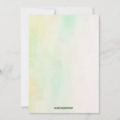 Editable gestanzte Glaskhaliose Erste Kommune Einladung (Rückseite)