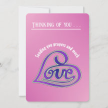 Editable - Get Well-sending Liebe & Prayers - Card
